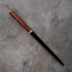 Snakewood and Ebony Straight Pen Holder Snakewood and Ebony Straight Pen Holder