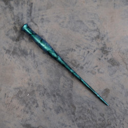 Turquoise Silver Painted Straight Pen Holder Turquoise Silver Painted Straight Pen Holder