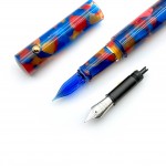 末匠  MAJOHN  N8 玻璃尖沾水筆/鋼筆 兩用筆 『紅與藍新版』 