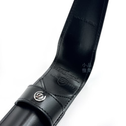 法國 S.T. DUPONT 都彭 Line D 系列 黑色皮革 單支入 上翻式 筆套  法國 S.T. DUPONT 都彭 Line D 系列 黑色皮革 單支入 上翻式 筆套