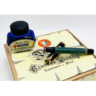 ☆典藏老筆☆ PELIKAN 百利金 M600 14K金 鋼筆 墨水禮盒 （全新 印刷頂 #YY5520B） 