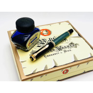 ☆典藏老筆☆ PELIKAN 百利金 M600 14K金 鋼筆 墨水禮盒 （全新 印刷頂 #YY5520B） 