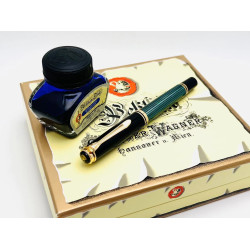 ☆典藏老筆☆ PELIKAN 百利金 M600 14K金 鋼筆 墨水禮盒 （全新 印刷頂 #YY5520B） 