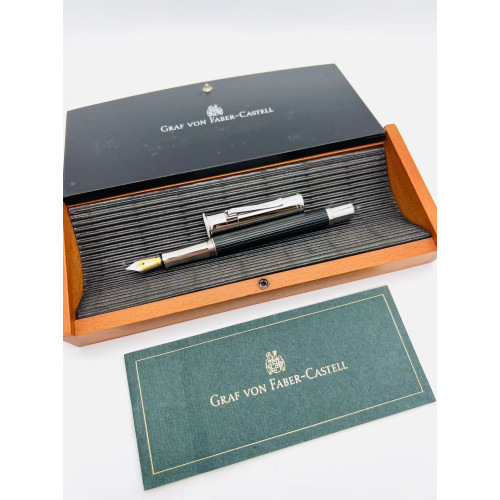☆典藏老筆☆ GRAF VON FABER-CASTELL CLASSIC 黑檀木 18K 附老款筆盒 (7成新 B尖  YY999D )