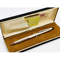 ☆典藏老筆☆ CROSS 鍍銀筆桿  0.9mm 連續旋轉出芯 (7成新 #YY6420B)