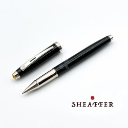 西華 SHEAFFER FERRARI 法拉利 100型 黑桿銀夾 鋼珠筆