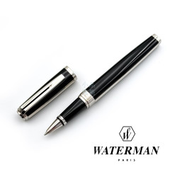 法國 WATERMAN  EXCEPTION 頂級大至尊 白金飾邊 鋼珠筆 (緻黑白夾) 法國 WATERMAN  EXCEPTION 頂級大至尊 白金飾邊 鋼珠筆 (緻黑白夾)