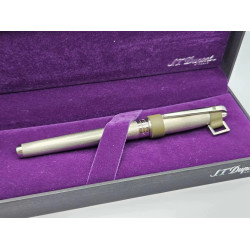 ☆典藏老筆☆ S.T. DUPONT  Orpheo Drill  鍍鈀金筆桿 18K 鋼筆 #480496M