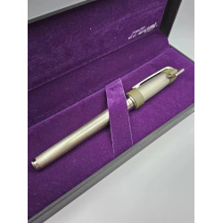 ☆典藏老筆☆ S.T. DUPONT  Orpheo Drill  鍍鈀金筆桿 18K 鋼筆 #480496M