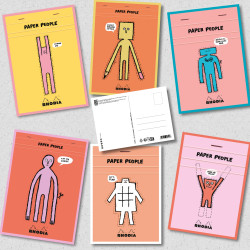 法國 RHODIA x Jean Jullien 90週年限定 明信片 (六款一套) 法國 RHODIA x Jean Jullien 90週年限定 明信片 (六款一套)
