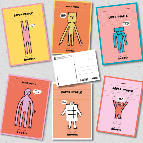 法國 RHODIA x Jean Jullien 90週年限定 明信片 (六款一套)