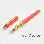 法國 S.T. Dupont 都彭 LINE D  ETERNITY 鋼筆(珊瑚橘金夾) 法國 S.T. Dupont 都彭 LINE D  ETERNITY 鋼筆(珊瑚橘金夾)