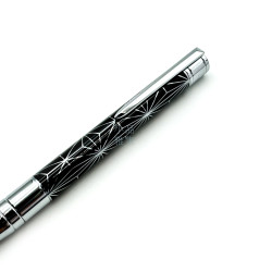 法國 S.T. DUPONT 都彭 D-INITIAL FIRE X系列 原子筆(亮鉻黑紋) 法國 S.T. DUPONT 都彭 D-INITIAL FIRE X系列 原子筆(亮鉻黑紋)
