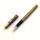  ☆典藏老筆☆派克 PARKER 75 純銀鍍金 14K 鋼筆 F尖（ 全新品 #PAR039) 
