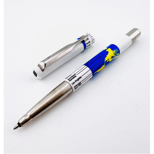  ☆典藏老筆☆ PARKER 派克 老款威雅  鋼珠筆 (世界地圖 )  