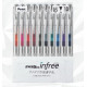 日本 Pentel 飛龍牌 ENERGEL infree 極速鋼珠筆 10色套裝組