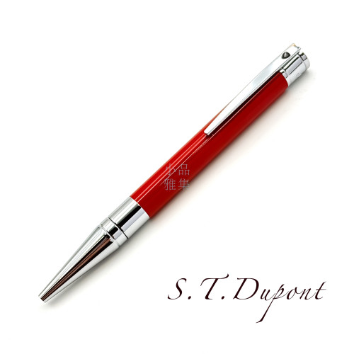 法國 S.T. Dupont 都彭 D-Initial 系列 原子筆（亮鉻紅）