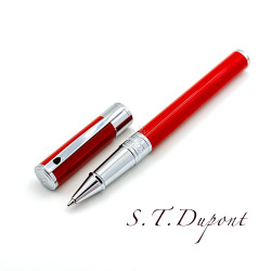 法國 S.T. Dupont 都彭 D-Initial 系列 鋼珠筆(亮紅銀夾) 法國 S.T. Dupont 都彭 D-Initial 系列 鋼珠筆(亮紅銀夾)