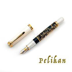 德國 百利金 Pelikan  限量款 M800 White tiger 白虎 18C金 鋼筆  德國 百利金 Pelikan  限量款 M800 White tiger 白虎 18C金 鋼筆