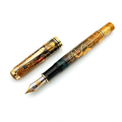 已售出 德國 Pelikan 百利金 2003年限量 M1000 研出高蒔繪鋼筆 『六瓢、宝尽し』全球限量60對  已售出 德國 Pelikan 百利金 2003年限量 M1000 研出高蒔繪鋼筆 『六瓢、宝尽し』全球限量60對