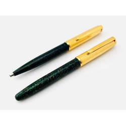 BOSSERT & ERHARD B&E 925純銀包金 生漆金屬筆桿 18K金鋼筆/原子筆 一套 #NK-2030J  BOSSERT & ERHARD B&E 925純銀包金 生漆金屬筆桿 18K金鋼筆/原子筆 一套 #NK-2030J