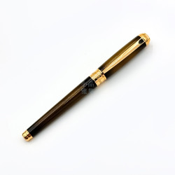 法國 S.T. DUPONT 都彭 LINE D MEDIUM系列 Sunburst Bronze 天然漆 14K 鋼筆 法國 S.T. DUPONT 都彭 LINE D MEDIUM系列 Sunburst Bronze 天然漆 14K 鋼筆