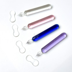 『送Diamine80ml 墨水』中國 末匠  MAJOHN 小胖 短型玻璃沾水筆(四色可選) 『送Diamine80ml 墨水』中國 末匠  MAJOHN 小胖 短型玻璃沾水筆(四色可選)