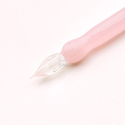 『送Diamine80ml 墨水』中國 末匠  MAJOHN 球型筆尾 短型玻璃沾水筆(粉色) 『送Diamine80ml 墨水』中國 末匠  MAJOHN 球型筆尾 短型玻璃沾水筆(粉色)