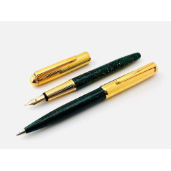 BOSSERT & ERHARD B&E 925純銀包金 生漆金屬筆桿 18K金鋼筆/原子筆 一套 #NK-2030J  BOSSERT & ERHARD B&E 925純銀包金 生漆金屬筆桿 18K金鋼筆/原子筆 一套 #NK-2030J