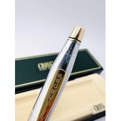 ☆典藏老筆☆ CROSS 亮鉻金原子筆 全新品 USA製!( #TY4004 )  ☆典藏老筆☆ CROSS 亮鉻金原子筆 全新品 USA製!( #TY4004 )