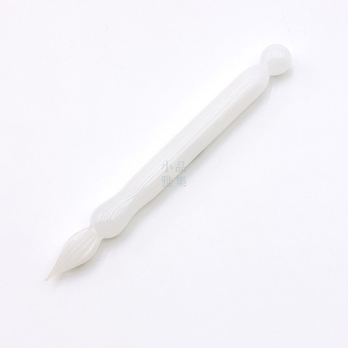 『送Diamine80ml 墨水』中國 末匠 MAJOHN 球型筆尾 短型玻璃沾水筆(白色)