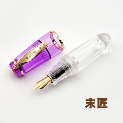 末匠 MAJOHN Q3 滴入式上墨 小胖短鋼筆 (透明紫) 末匠 MAJOHN Q3 滴入式上墨 小胖短鋼筆 (透明紫)
