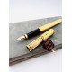 ☆典藏老筆☆派克 PARKER Premier 金沙環 金桿網紋 18K 鋼筆 (GH-1920K -極新品)