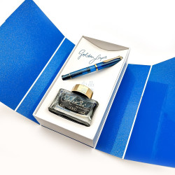 德國 PELIKAN 百利金 CLASSIC M200  Golden Lapis  青金石 鋼筆+墨水禮盒組  德國 PELIKAN 百利金 CLASSIC M200  Golden Lapis  青金石 鋼筆+墨水禮盒組