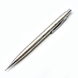 =庫存新品=  Platinum 白金 日本製 不銹鋼 唐草自動鉛筆 0.5mm  =庫存新品=  Platinum 白金 日本製 不銹鋼 唐草自動鉛筆 0.5mm