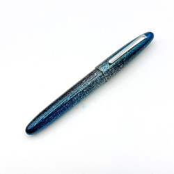 日本 TACCIA 銀河寶石系列 硬橡膠上漆 限量80支 18K 鋼筆（藍銀河）