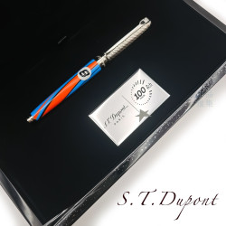 法國 S.T. Dupont 都彭 & Le Mans 24 聯名  14k 鋼筆/鋼珠筆兩用 (藍桿) 法國 S.T. Dupont 都彭 & Le Mans 24 聯名  14k 鋼筆/鋼珠筆兩用 (藍桿)