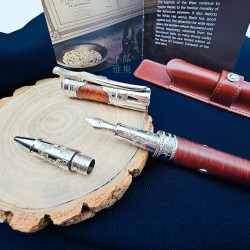 法國 S.T. DUPONT 都彭 THE WILD WEST 征服西部限量系列 全球限量88組 石楠木 18K金 鋼筆組 (無附打火機及打火機套) 法國 S.T. DUPONT 都彭 THE WILD WEST 征服西部限量系列 全球限量88組 石楠木 18K金 鋼筆組 (無附打火機及打火機套)