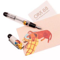 臺灣 OPUS 88 製筆精基 X Soupy Tang 聯名 『 Hugging 』 迷你袖珍鋼筆  臺灣 OPUS 88 製筆精基 X Soupy Tang 聯名 『 Hugging 』 迷你袖珍鋼筆