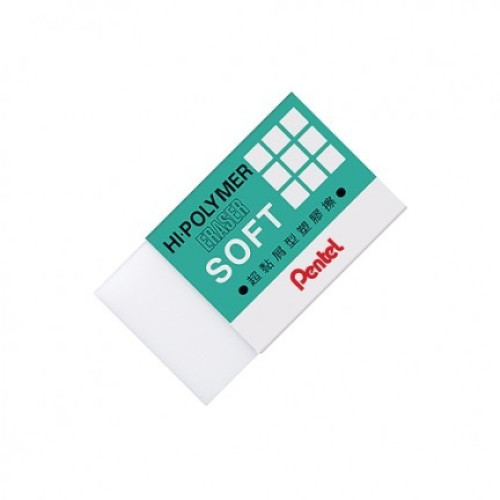 日本 PENTEL 飛龍牌 超黏屑型塑膠擦 中塊橡皮擦