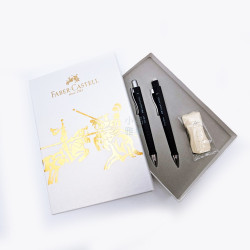 德國 FABER-CASTELL 輝柏 超值文具組 原子筆+自動鉛筆 (黑款) 德國 FABER-CASTELL 輝柏 超值文具組 原子筆+自動鉛筆 (黑款)