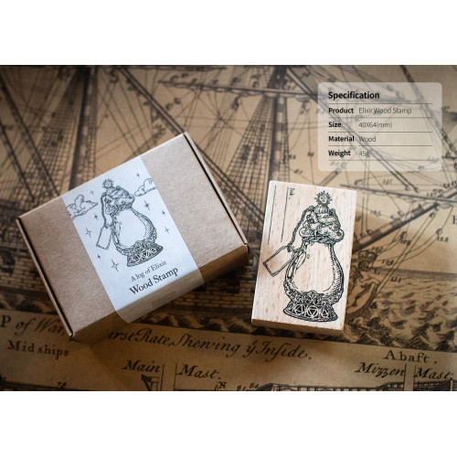 韓國 DOMINANT INDUSTRY 墨水瓶圖樣章 墨水紀錄章 印章(日月與蛇)