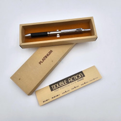 =庫存新品= 白金牌 二用筆 自動鉛筆+原子筆 不銹鋼桿 附盒 =庫存新品= 白金牌 二用筆 自動鉛筆+原子筆 不銹鋼桿 附盒
