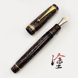 臺灣職人昆陽 二創系列 漆塗款『 夜林果 』(使用Pilot 30號尖 生漆繪製 )FM尖  臺灣職人昆陽 二創系列 漆塗款『 夜林果 』(使用Pilot 30號尖 生漆繪製 )FM尖