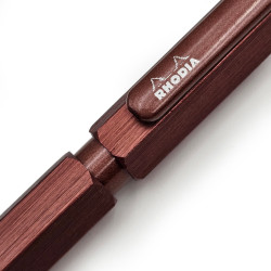 法國 Rhodia scRipt Multi Pen 多功能筆 三用原子筆（二色原子筆＋自動鉛筆）鐵砂棕