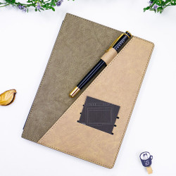 臺灣 Leatai 磊泰 介紙 鋼筆專用書寫紙 方格+橫線內頁 /  A5 冬日夏雲-仿皮革筆記本(抹茶色) 臺灣 Leatai 磊泰 介紙 鋼筆專用書寫紙 方格+橫線內頁 /  A5 冬日夏雲-仿皮革筆記本(抹茶色)