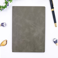 臺灣 Leatai 磊泰 介紙 鋼筆專用書寫紙 方格+橫線內頁 /  A5雙色牛紋仿皮革筆記本(灰色) 臺灣 Leatai 磊泰 介紙 鋼筆專用書寫紙 方格+橫線內頁 /  A5雙色牛紋仿皮革筆記本(灰色)