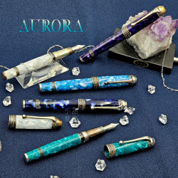 『預購商品』義大利 AURORA Oceano 五大洋 全套 純銀裝飾 限量款 18K 活塞鋼筆 『預購商品』義大利 AURORA Oceano 五大洋 全套 純銀裝飾 限量款 18K 活塞鋼筆