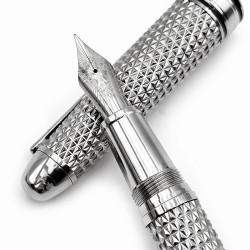 Booker.cr 布克希爾 巴黎釘紋 鋼筆(銀款) Booker.cr 布克希爾 巴黎釘紋 鋼筆(銀款)