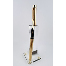 =庫存新筆= SHEAFFER 西華TARGA 1007 鍍金 格紋 14K USA製 鋼筆 M尖#1319D =庫存新筆= SHEAFFER 西華TARGA 1007 鍍金 格紋 14K USA製 鋼筆 M尖#1319D